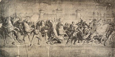 Cavaliers in Combat by Raffaello Sanzio Raphael